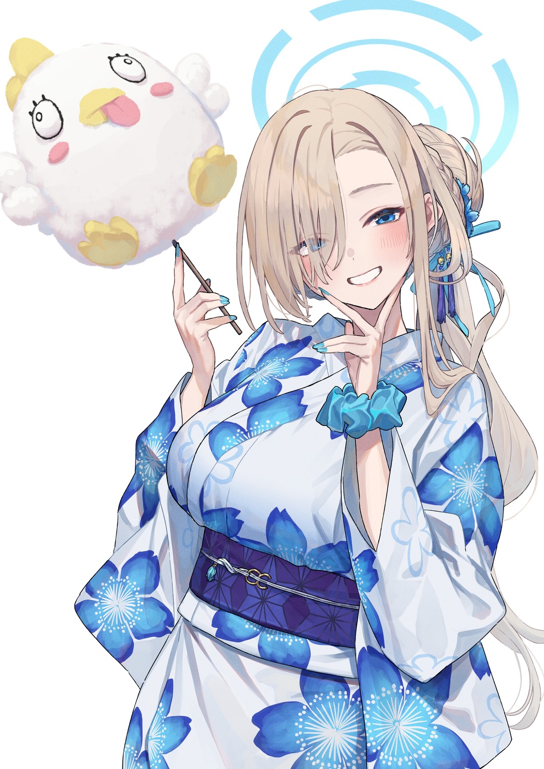 baffu, blue_archive, halo, ichinose_asuna, yukata