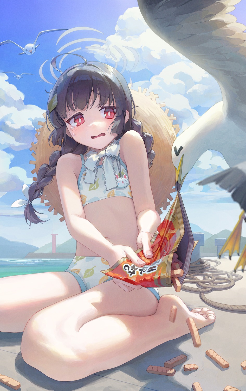 bikini, blue_archive, halo, kasumizawa_miyu, nyamunyamu, swimsuits