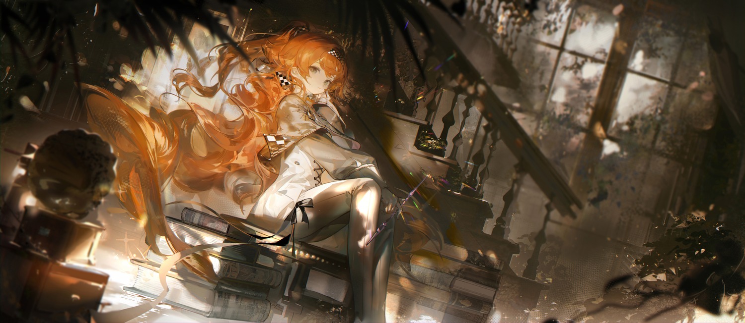 dress, pantyhose, ruo_gan_zhua