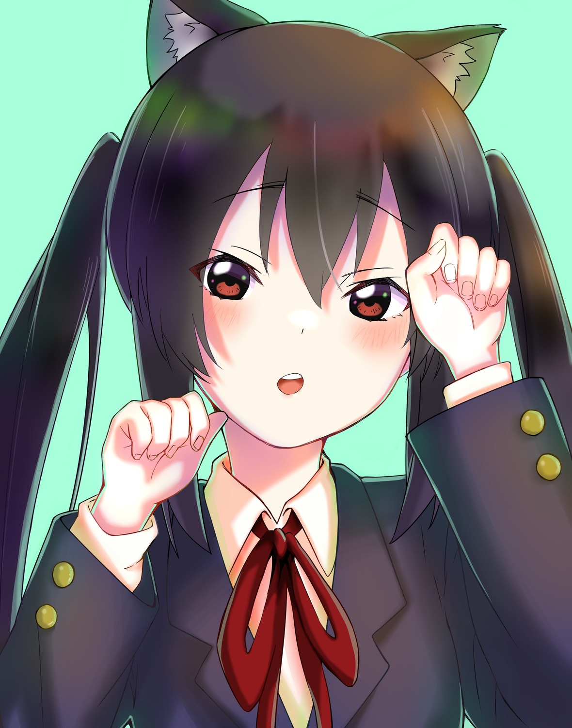 46_crt, animal_ears, k-on!, nakano_azusa, nekomimi, seifuku