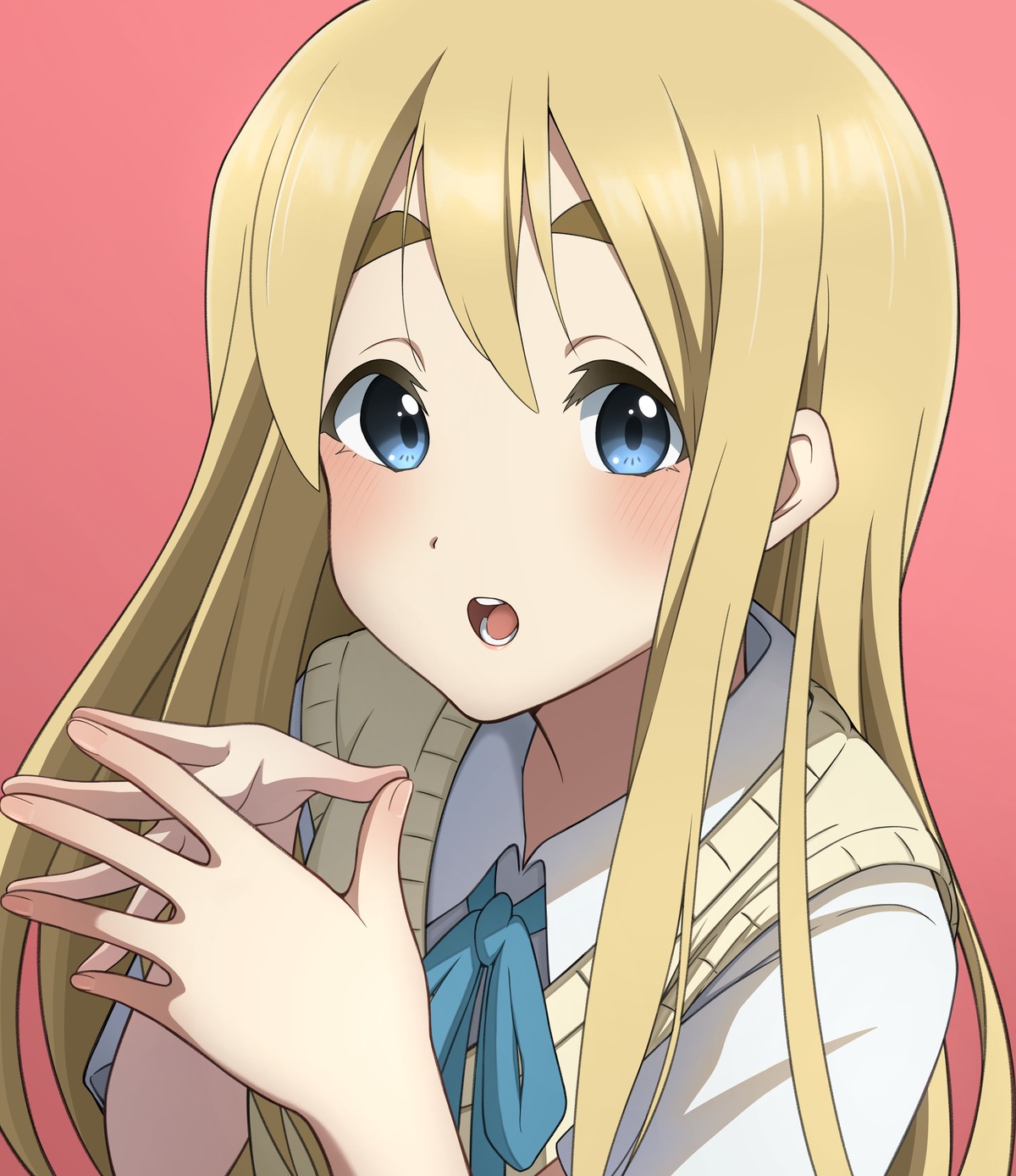 46_crt, k-on!, kotobuki_tsumugi, seifuku, sweater