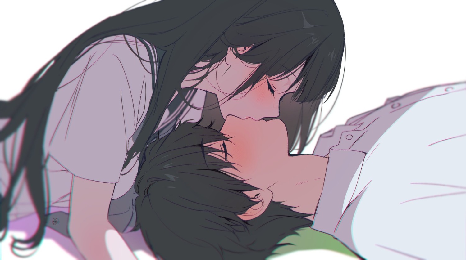 chitanda_eru, hyouka, mery_(yangmalgage), oreki_houtarou, seifuku