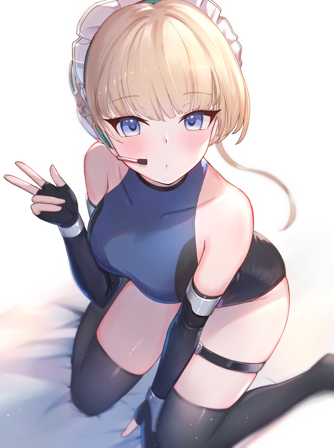 asuma_toki, blue_archive, garter, leotard, thighhighs, tokisaka_makoto