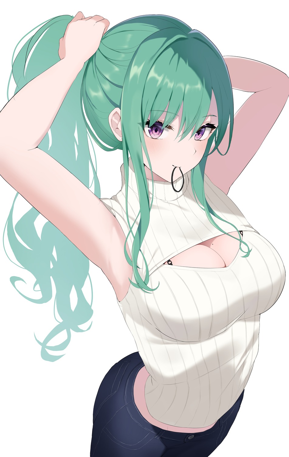 argule0901, cleavage, sweater, vspo!, yakumo_beni