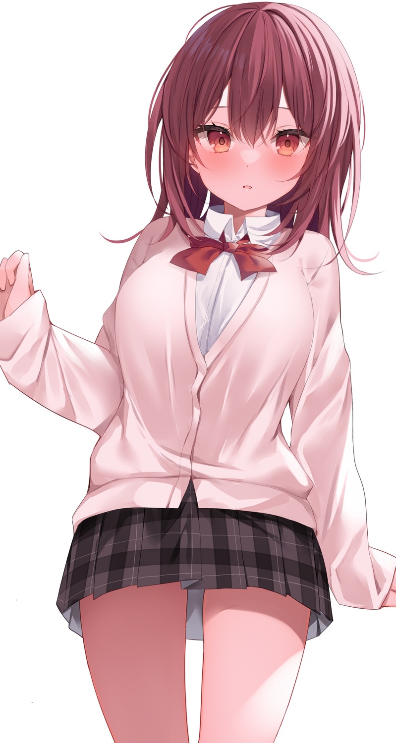 komomo_(ptkrx), seifuku, sweater