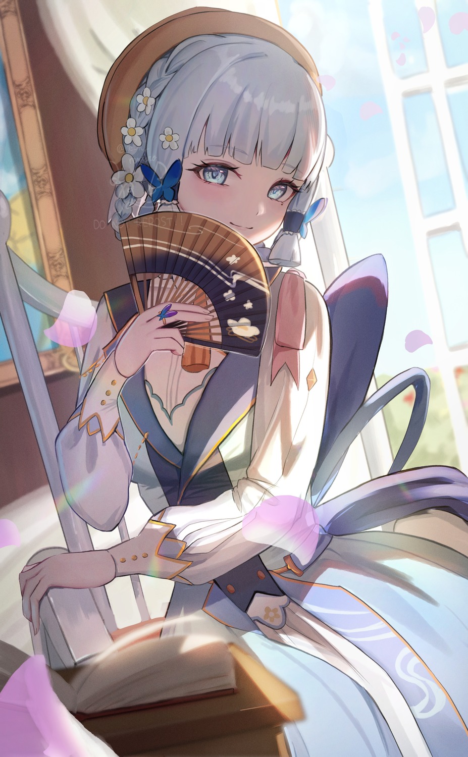 dress, genshin_impact, kamisato_ayaka, sazanami_(re_n_rentaro)