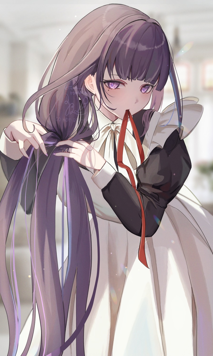 genshin_impact, maid, raiden_shogun, sazanami_(re_n_rentaro)