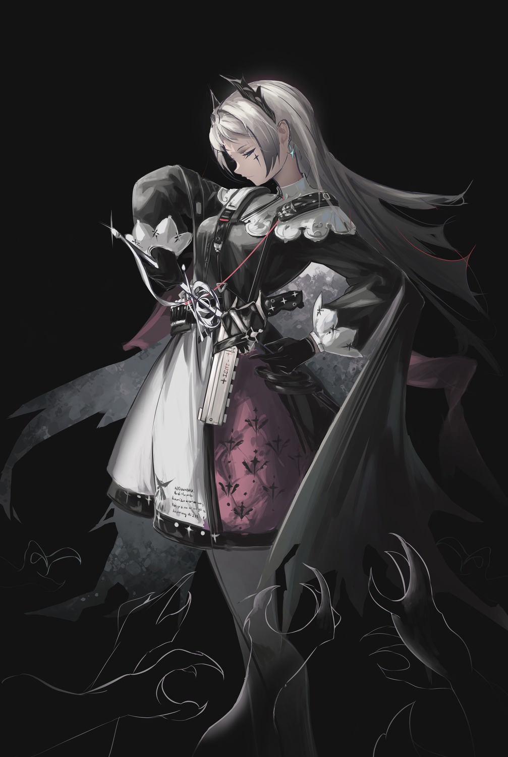 arknights, beancake, dress, irene_(arknights), sword