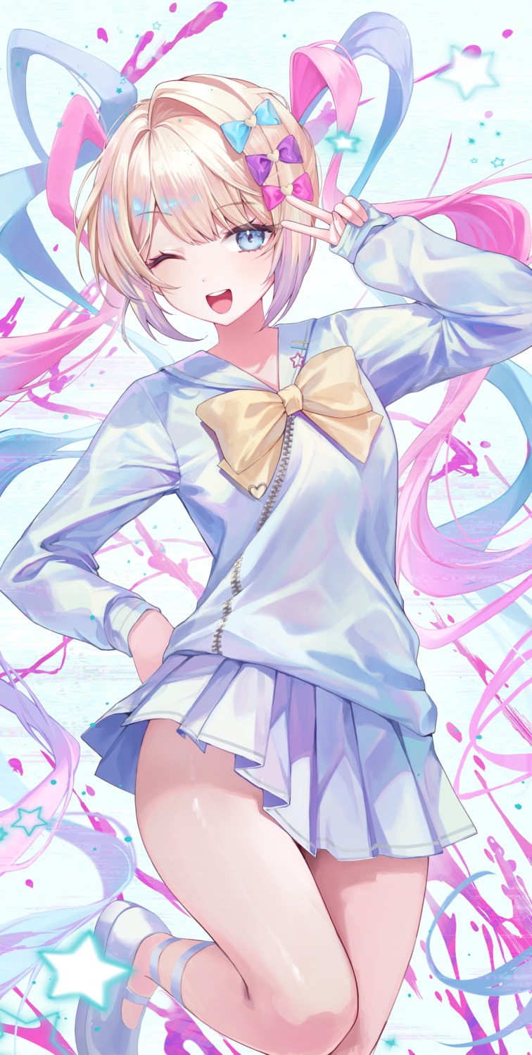 chouzetsusaikawa_tenshi-chan, ham99luv, needy_girl_overdose, seifuku, skirt_lift