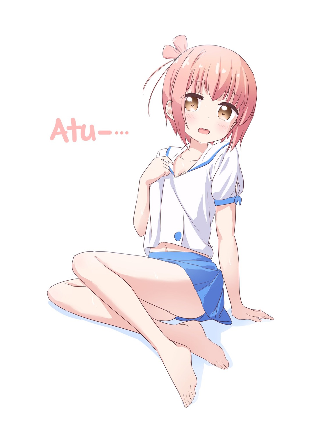 feet, ichinose_hana, seifuku, skirt_lift, slow_start, warukusu