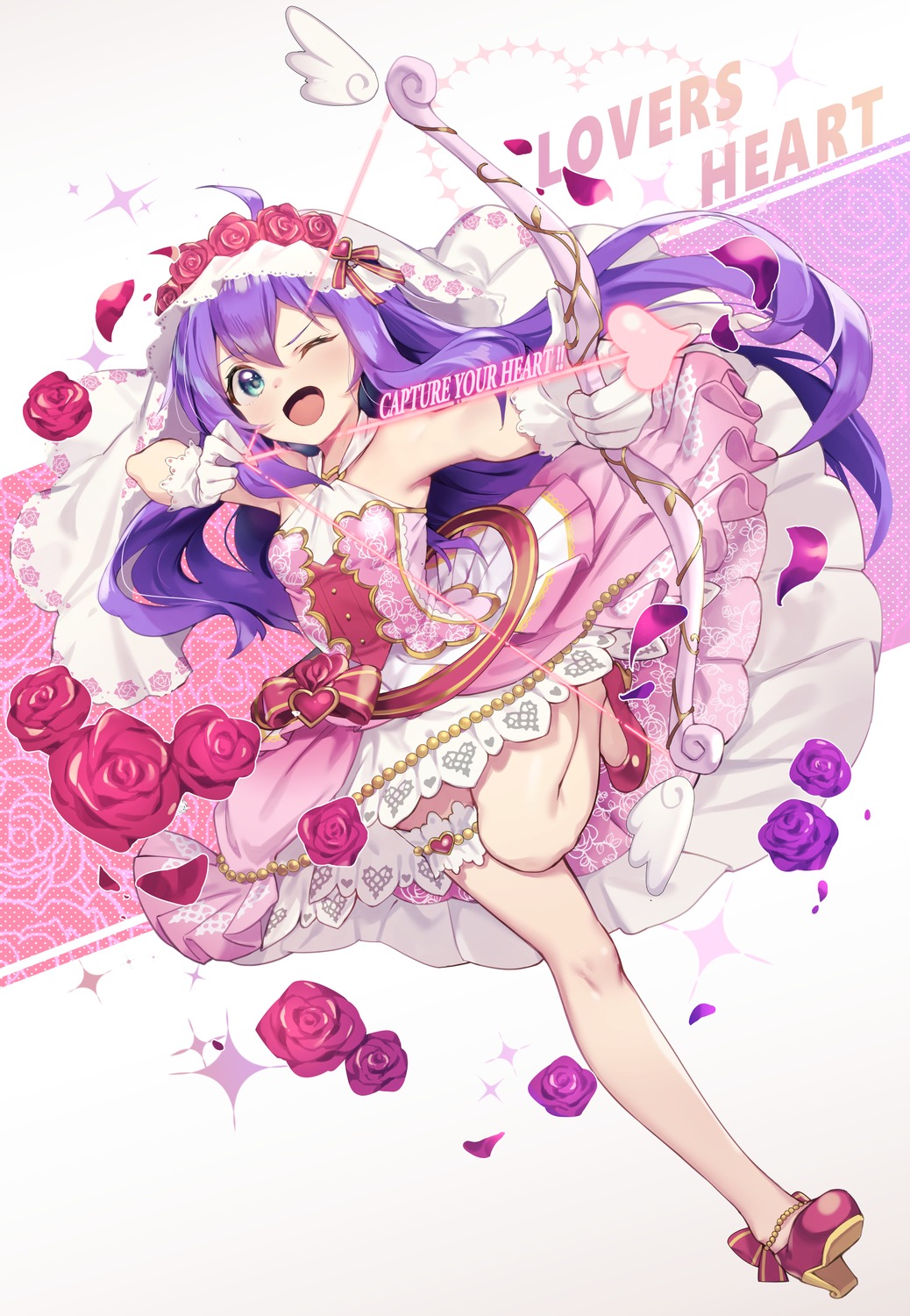 dress, garter, heels, mochizuki_anna, shennai_misha, the_idolm@ster, the_idolm@ster_million_live!, weapon