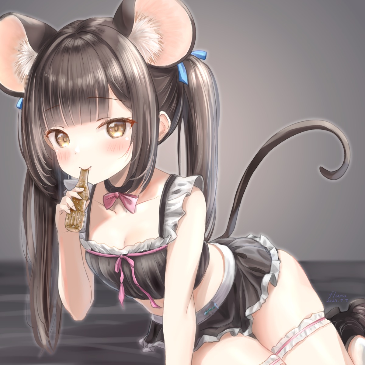 animal_ears, fluno, garter, tail