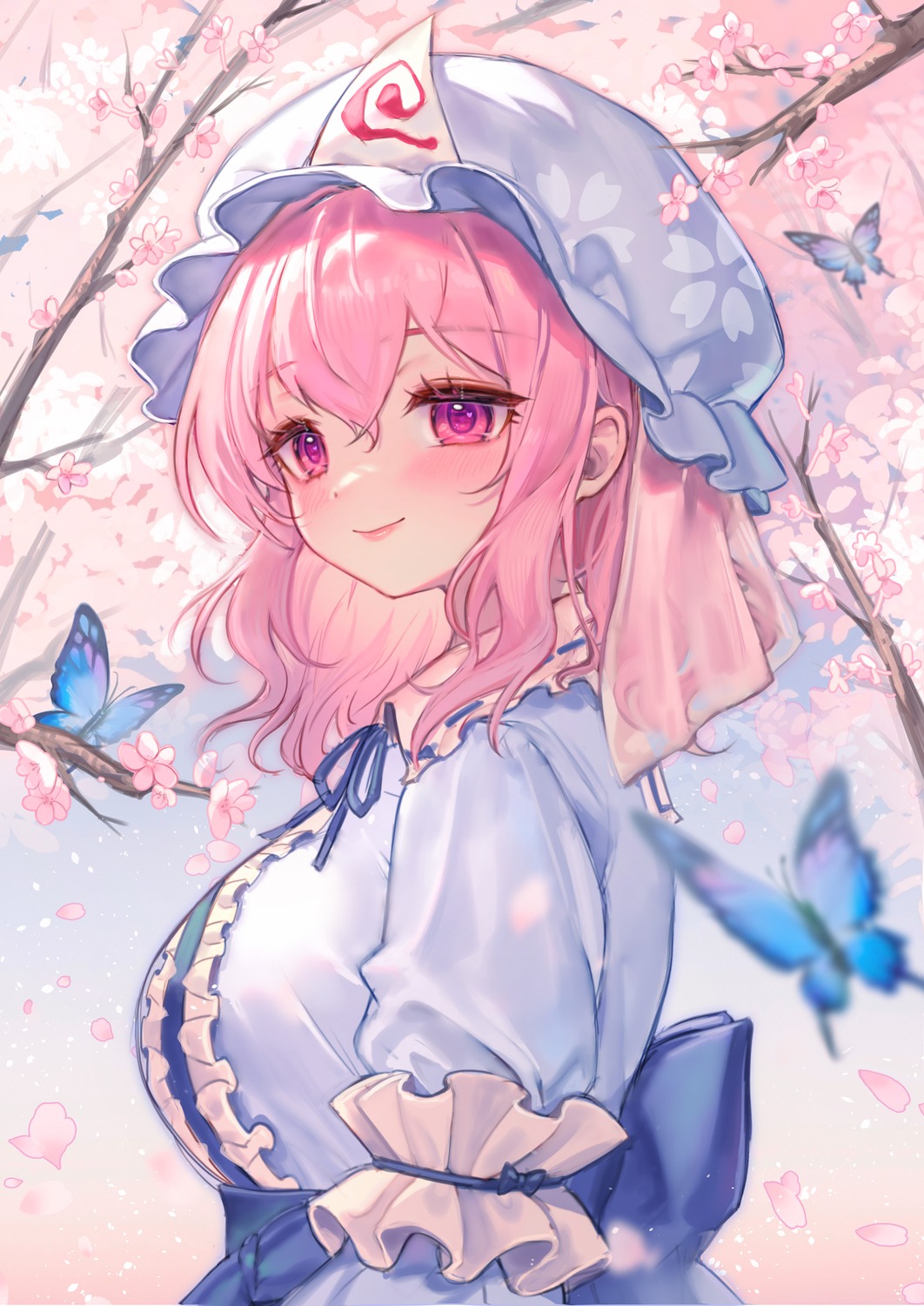qiu_ju, saigyouji_yuyuko, touhou