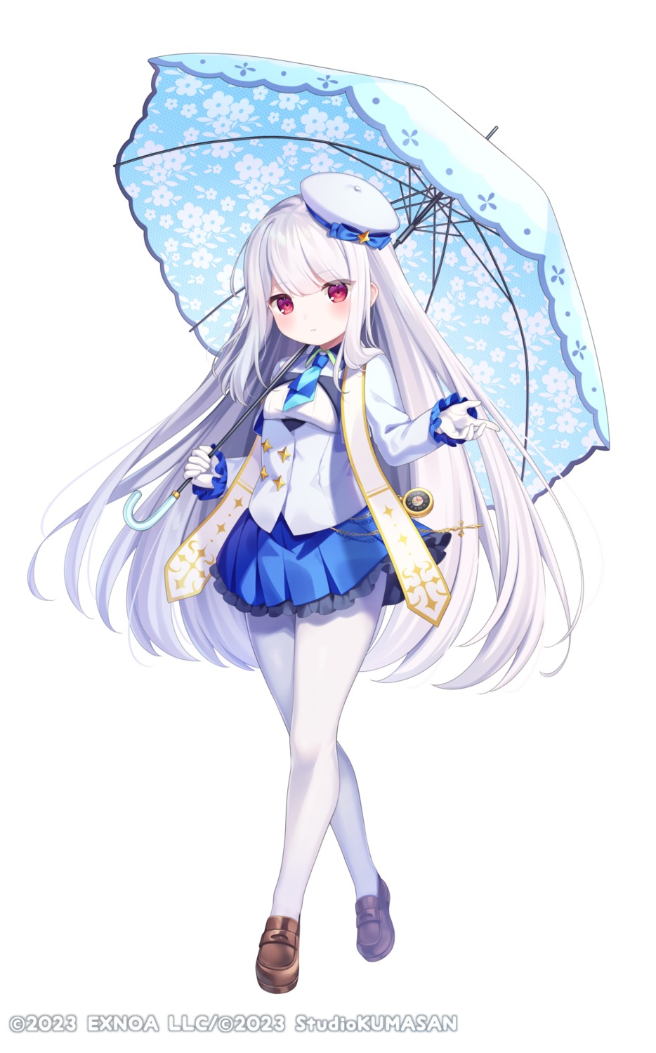 komachi_pochi, pantyhose, twinkle_star_knights, umbrella, uniform
