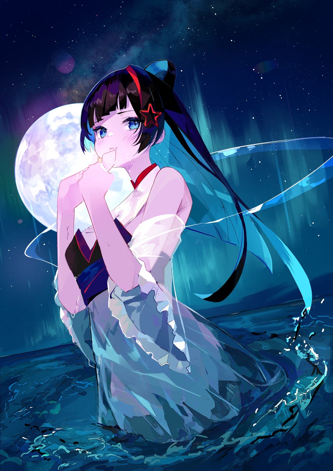 japanese_clothes, tamago_nezumi, wet