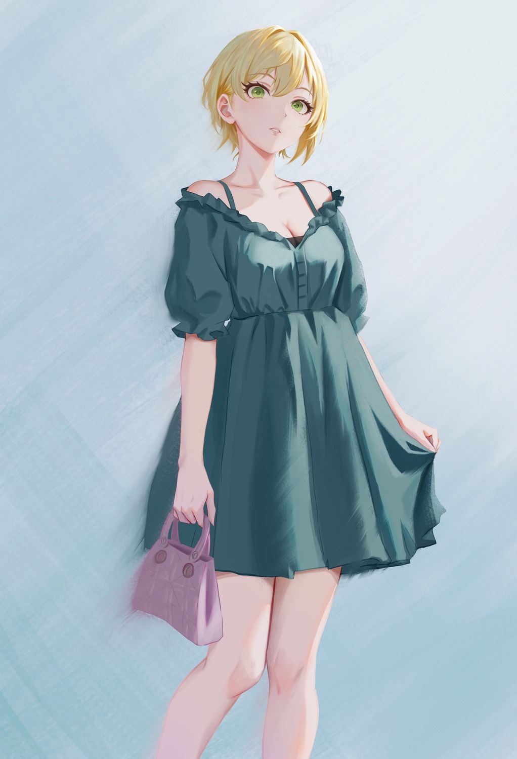 cleavage, dress, miyamoto_frederica, qingli_ye, the_idolm@ster, the_idolm@ster_cinderella_girls