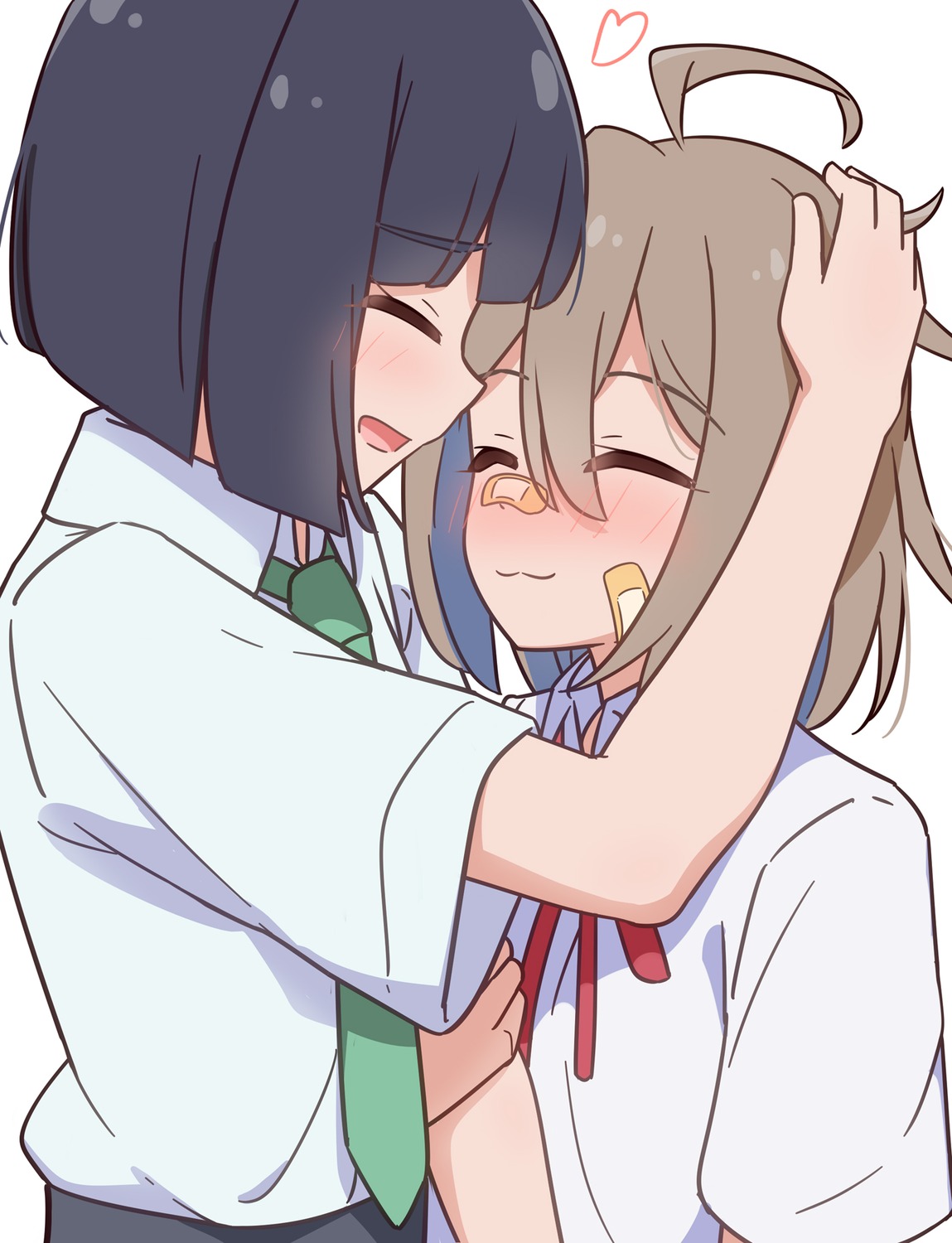 bandaid, do_it_yourself!!, miruzawa_akechi, seifuku, suride_miku, yua_serufu