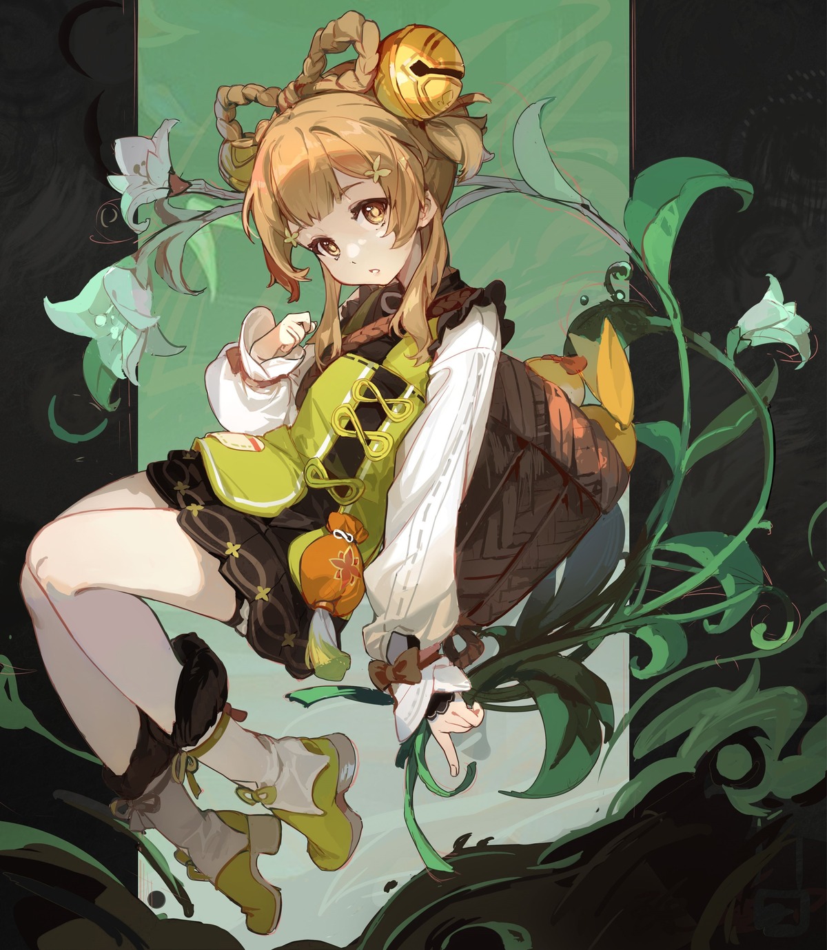 asian_clothes, genshin_impact, hokushuu, yaoyao