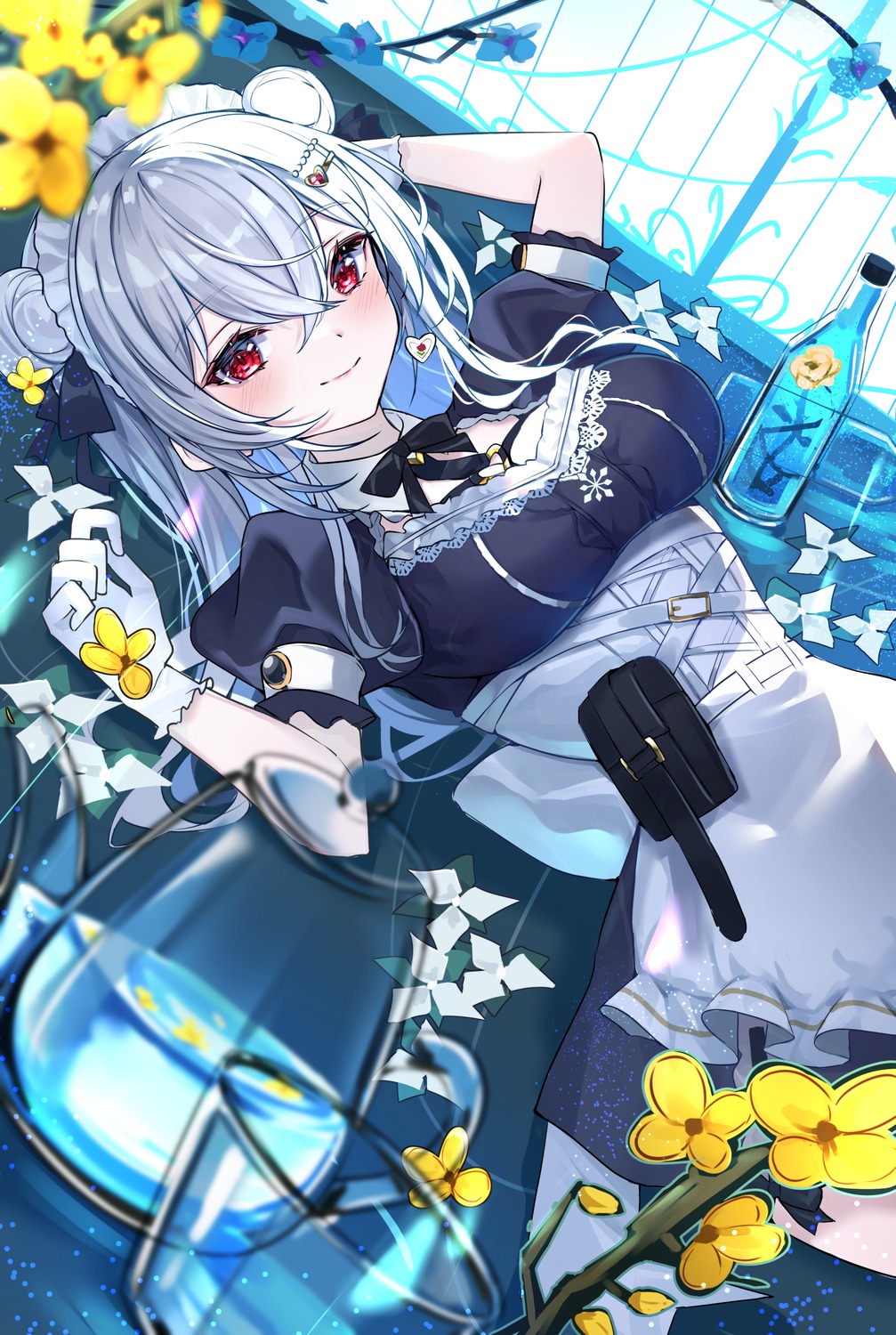haidollo, hakase_fuyuki, maid, nijisanji