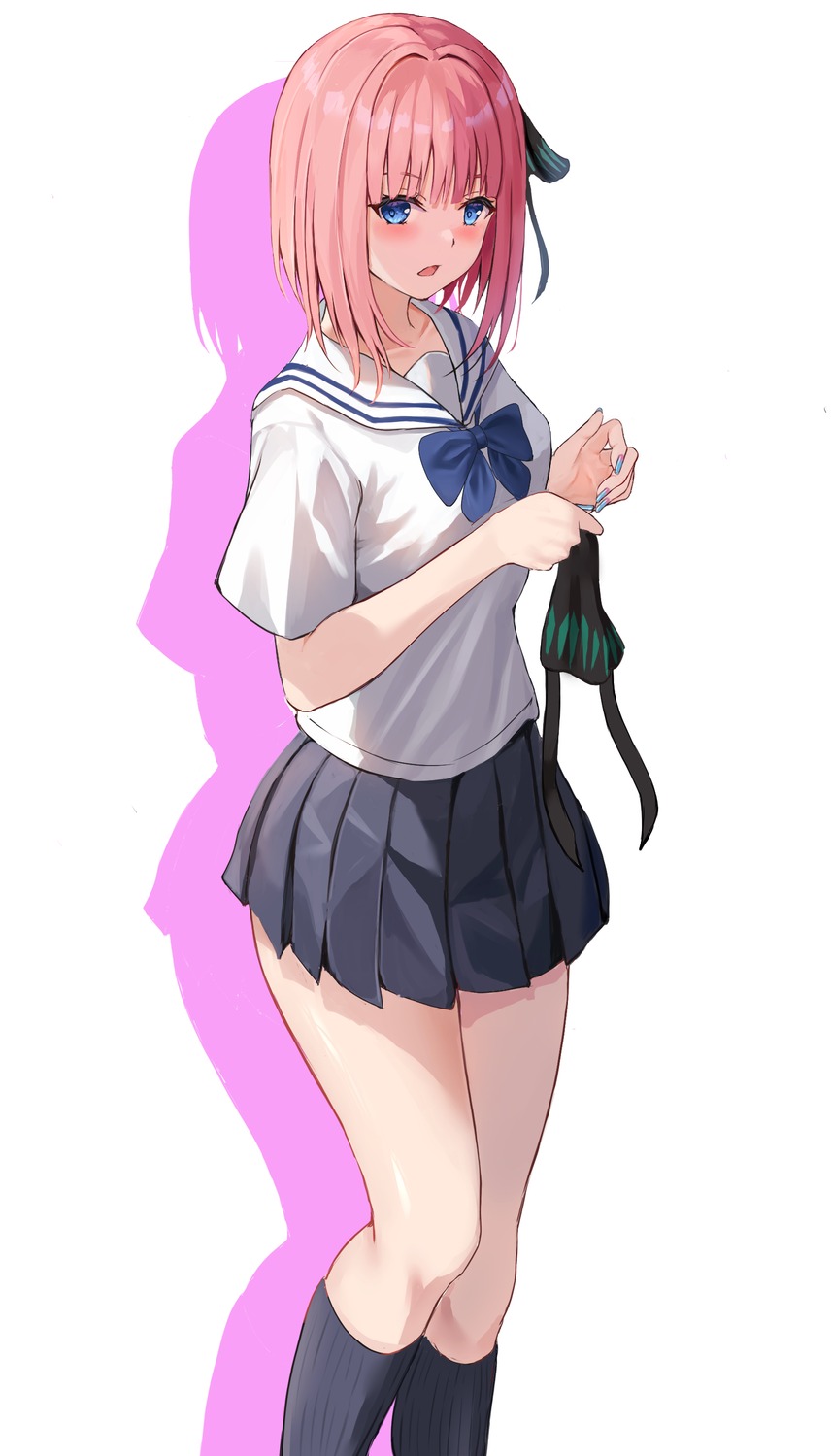 5-toubun_no_hanayome, nakano_nino, raikun_raikun, seifuku