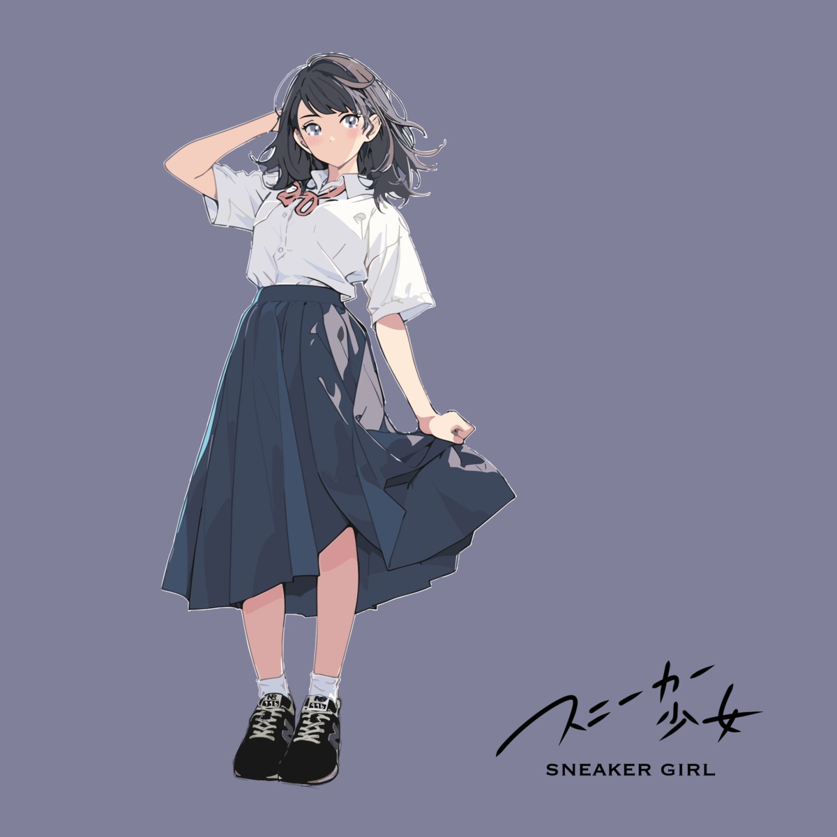 haluchilu, seifuku, skirt_lift