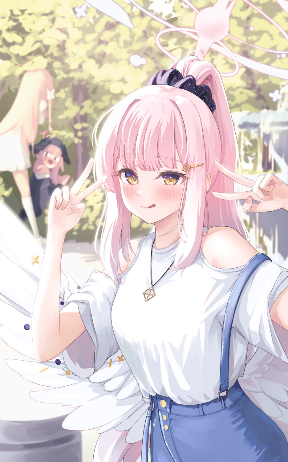 angel, blue_archive, halo, misono_mika, rodailuda, shimoe_koharu, urawa_hanako, wings