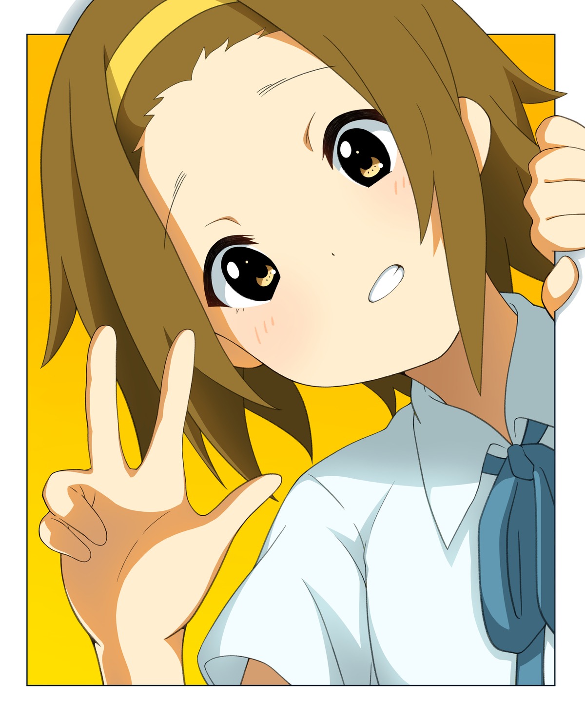 46_crt, k-on!, seifuku, tainaka_ritsu