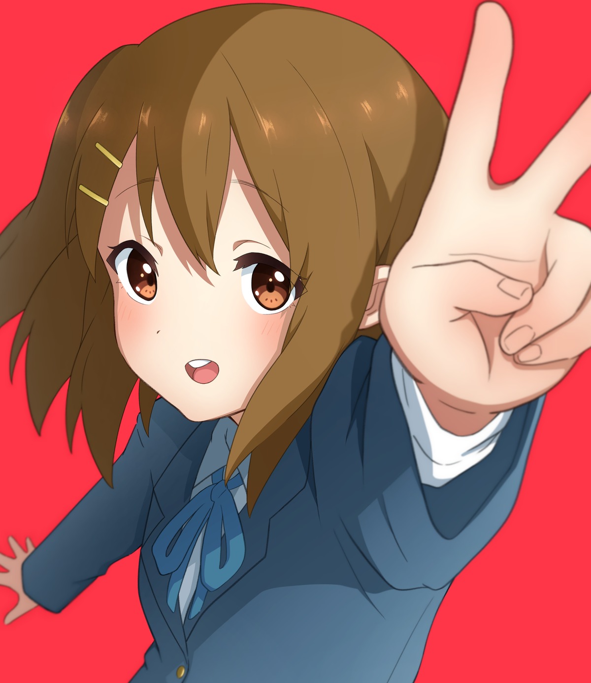 46_crt, hirasawa_yui, k-on!, seifuku