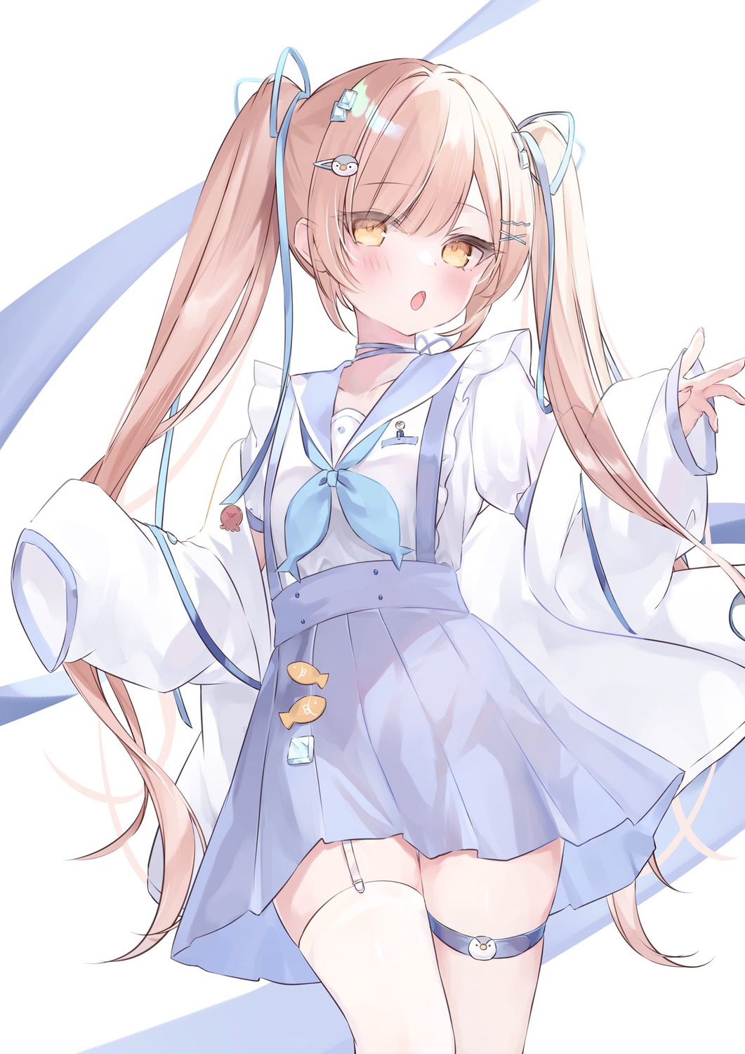 garter, hakua, seifuku, stockings, thighhighs