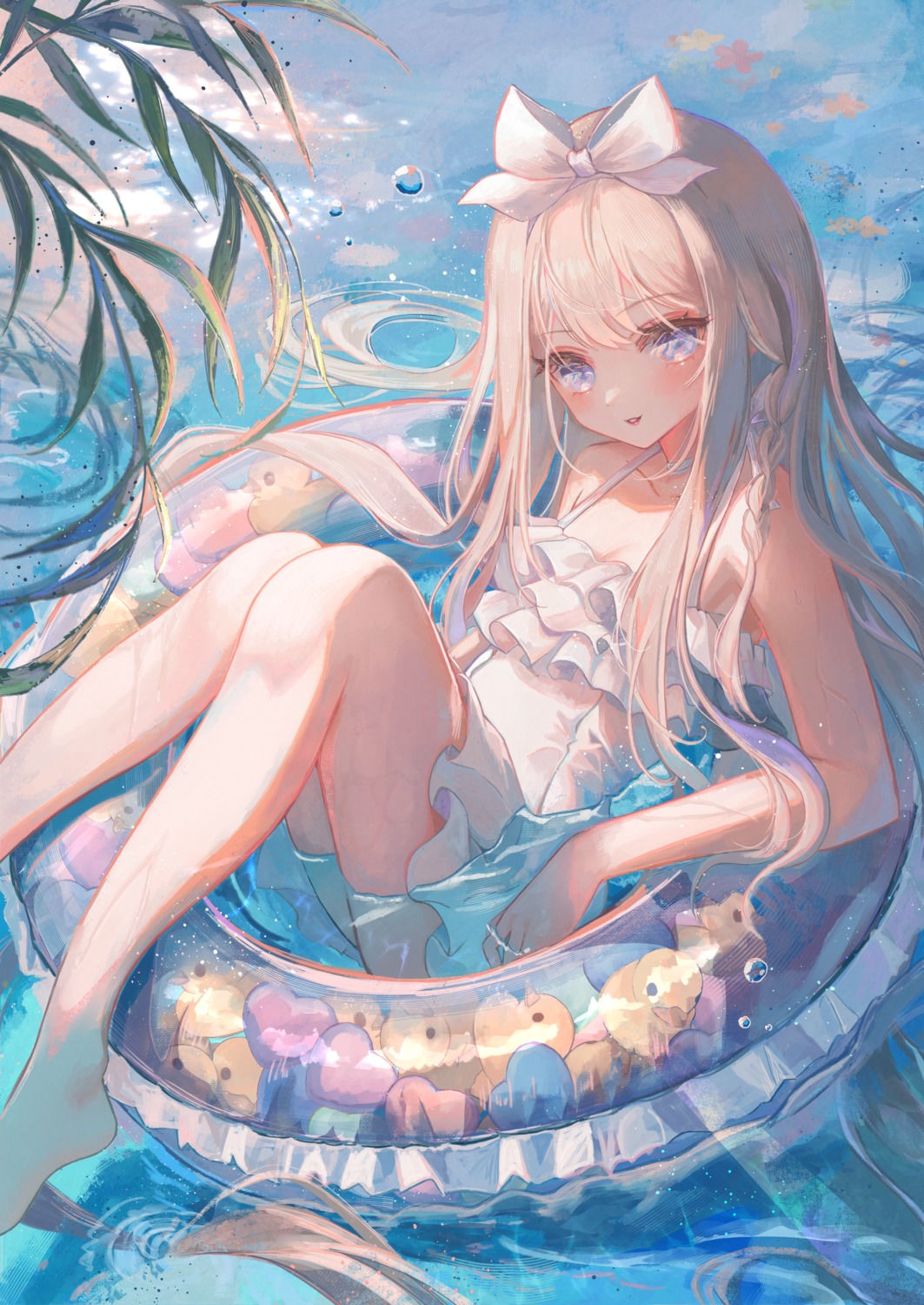 heichanart, skirt_lift, swimsuits, wet