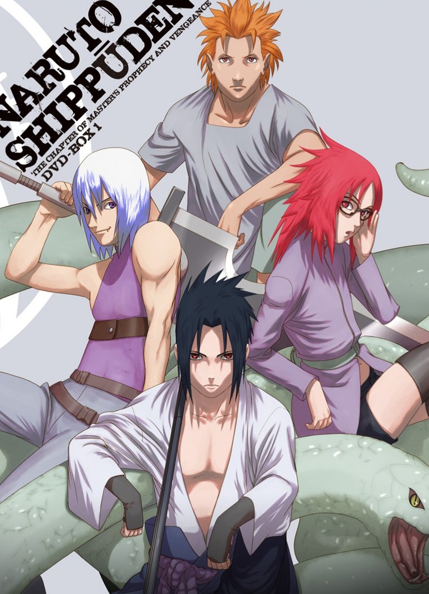 disc_cover, hozuki_suigetsu, jugo, karin_(naruto), megane, monster, naruto, suzuki_hirofumi