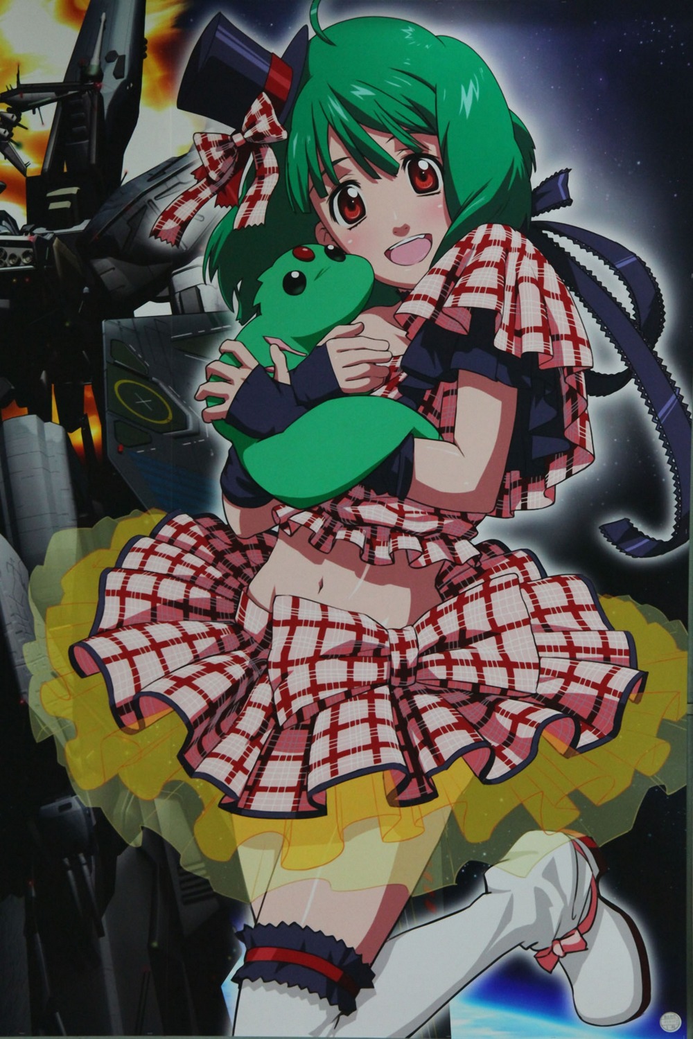 ai-kun, lolita_fashion, macross, macross_frontier, mecha, ranka_lee, see_through, thighhighs