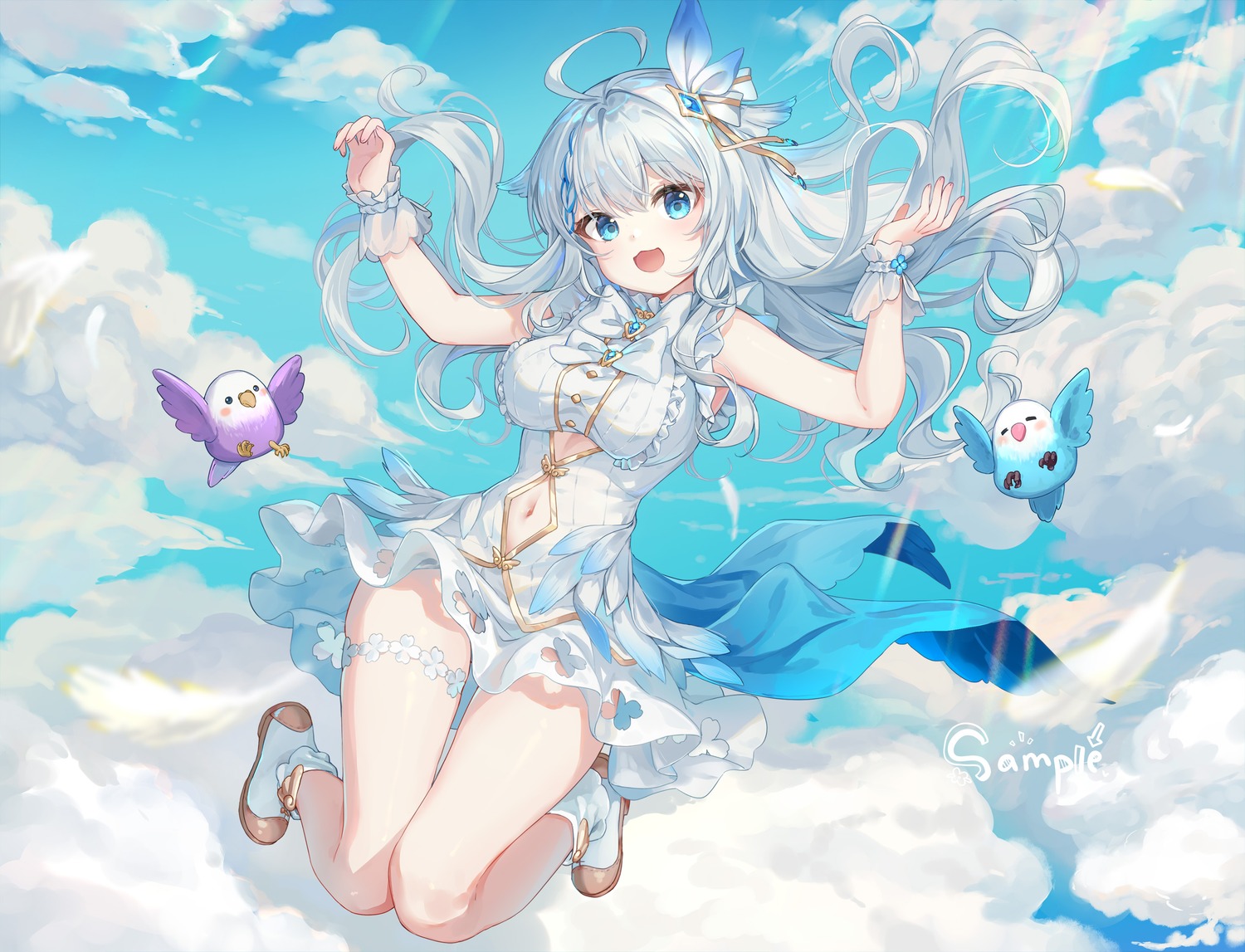 dress, garter, indie_virtual_youtuber, ziyue