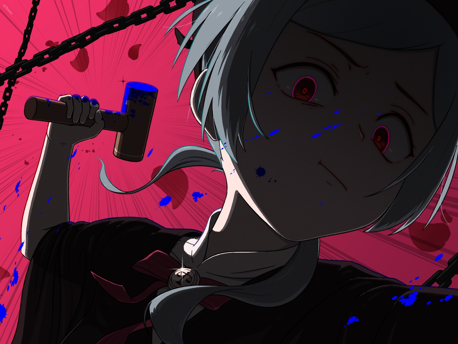 30kton, hatsune_miku, love_trial_(vocaloid), vocaloid, weapon
