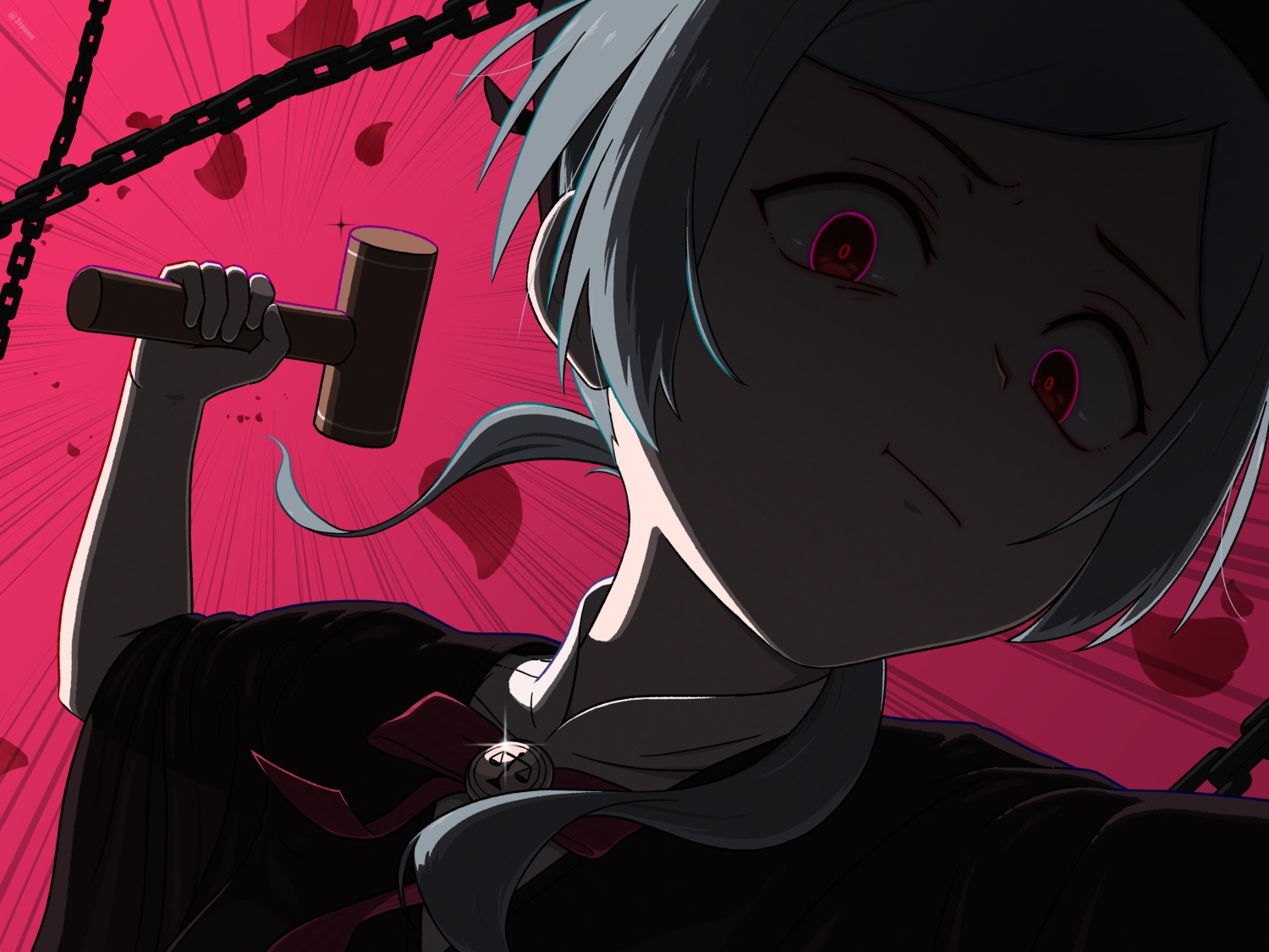 30kton, hatsune_miku, love_trial_(vocaloid), vocaloid, weapon