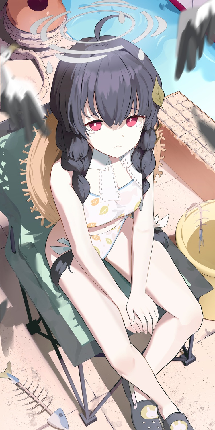 artist_revision, bikini, blue_archive, halo, kasumizawa_miyu, ryeon_(bluetom1), swimsuits