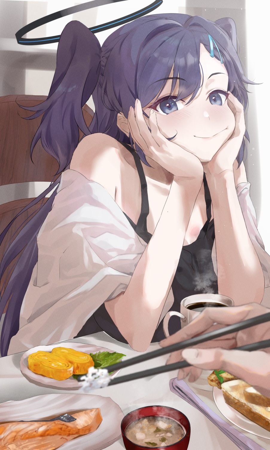 blue_archive, halo, hayase_yuuka, kuu_(user_gngs5284)