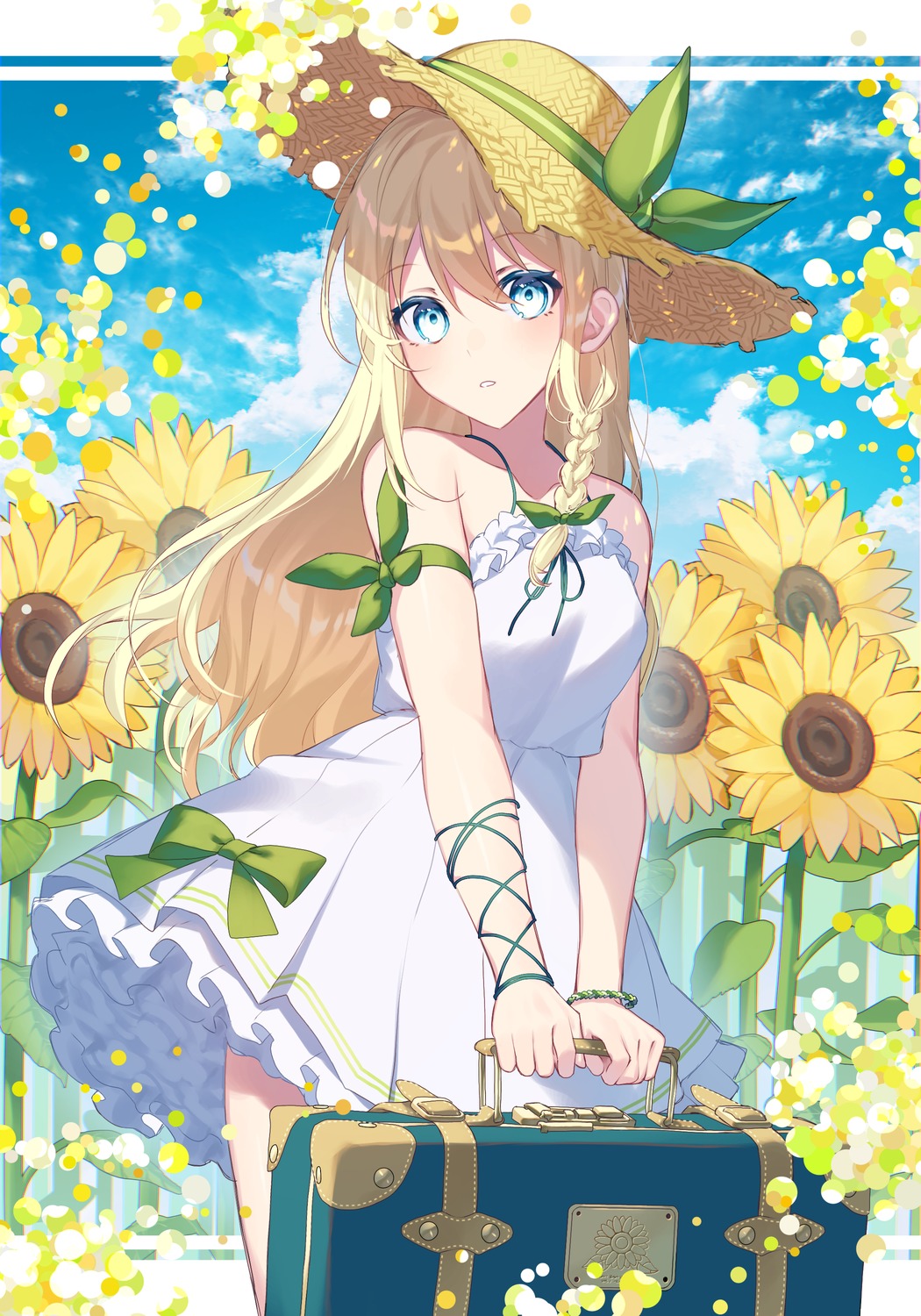 dress, kurobikari, skirt_lift, summer_dress