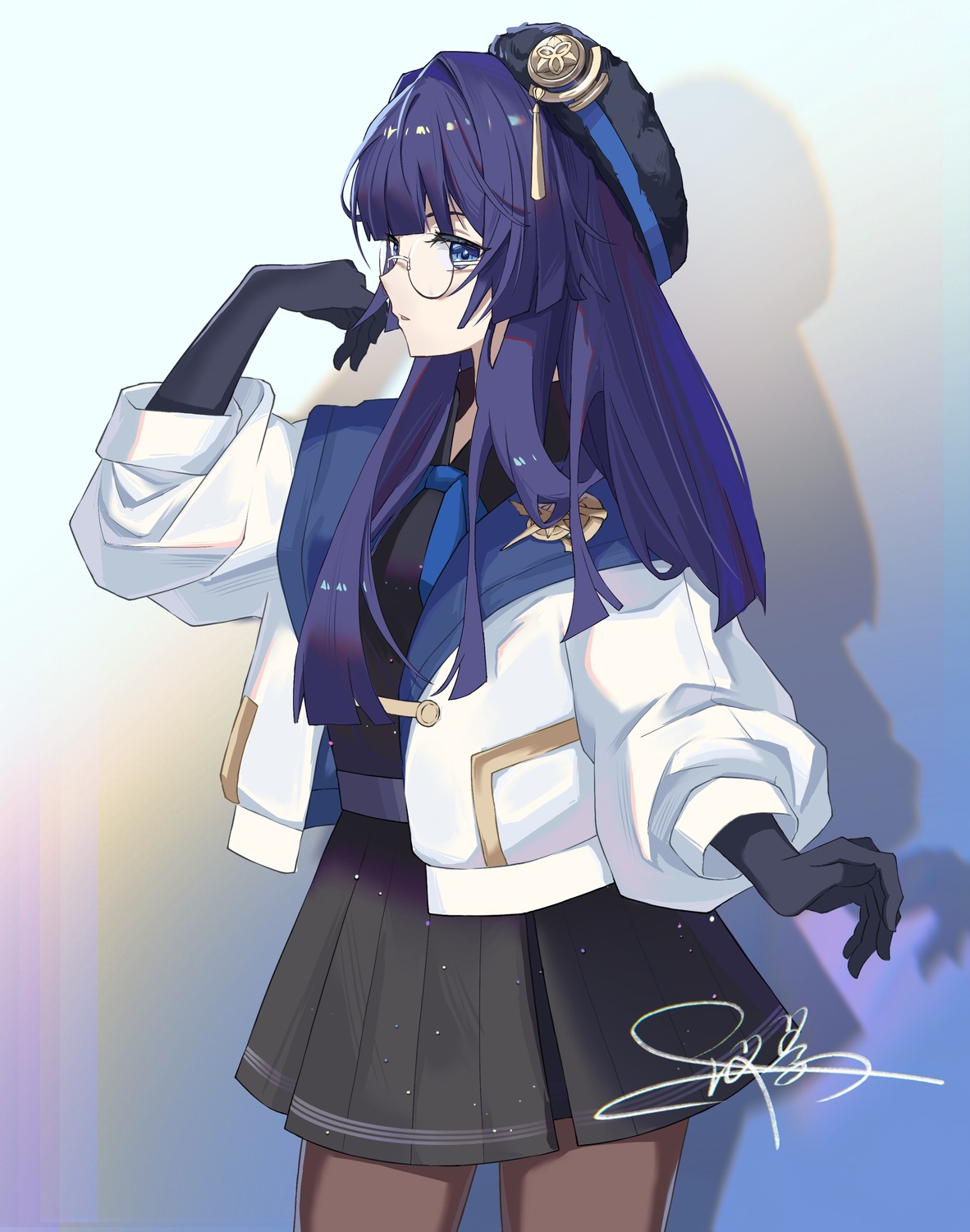 honkai:_star_rail, megane, pantyhose, pelageya_sergeyevna, tagme