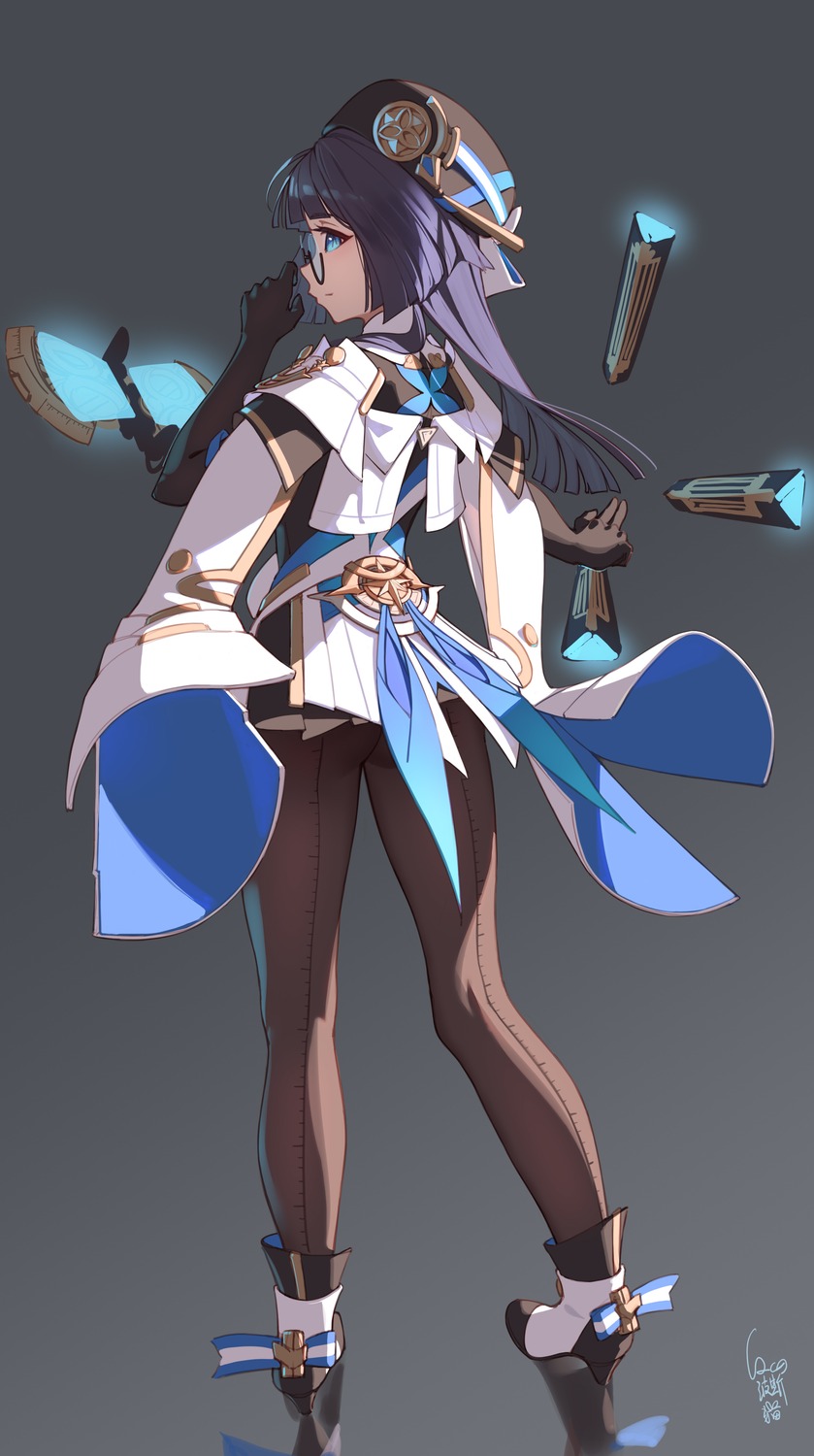 cqc_no_hashi_neko, heels, honkai:_star_rail, megane, pantyhose, pelageya_sergeyevna