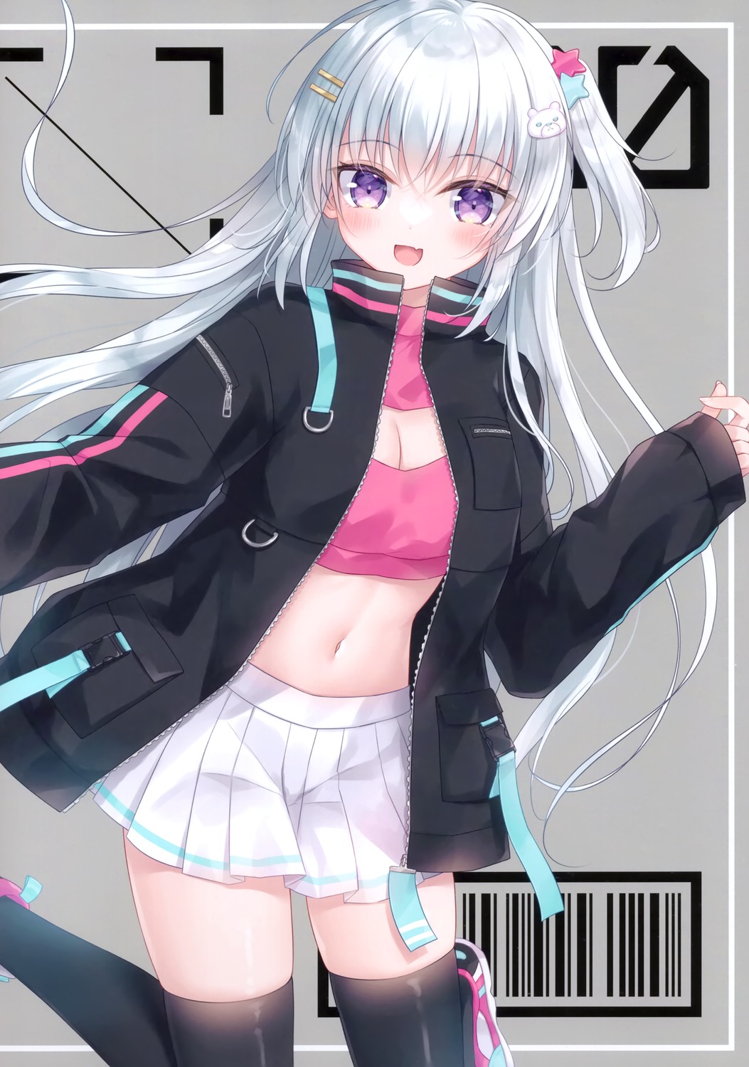 cleavage, kohinata_hoshimi, stitchme, thighhighs