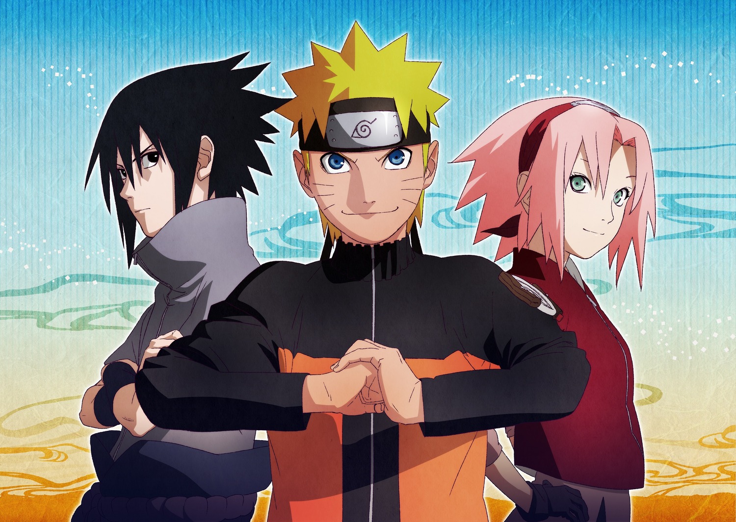 haruno_sakura, naruto, naruto_shippuden, suzuki_hirofumi, uchiha_sasuke, uzumaki_naruto