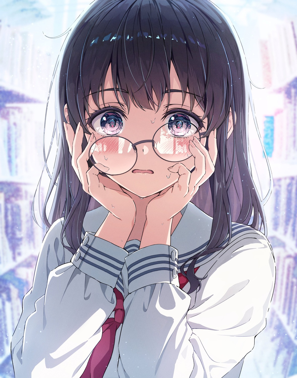 0v0_(l_seohui), megane, seifuku