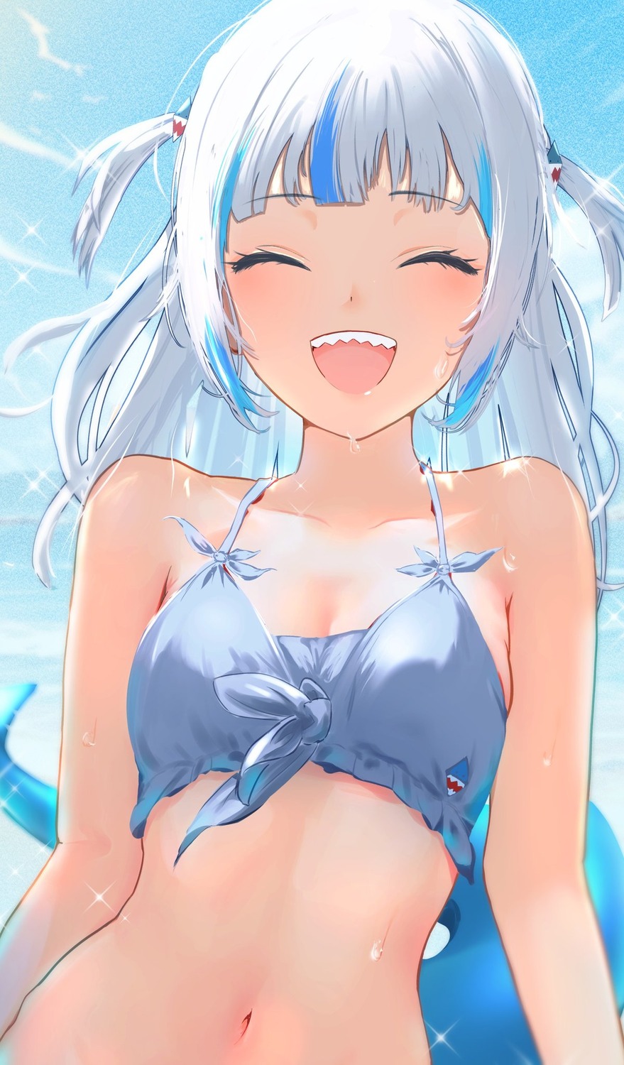 bikini_top, cohi27151463, gawr_gura, hololive, hololive_english, swimsuits, tail