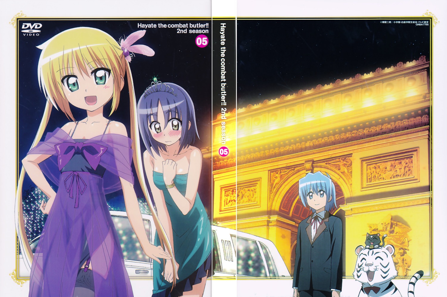 ayasaki_hayate, disc_cover, dress, hayate_no_gotoku, nishizawa_ayumu, sanzenin_nagi, tama_(hayate)