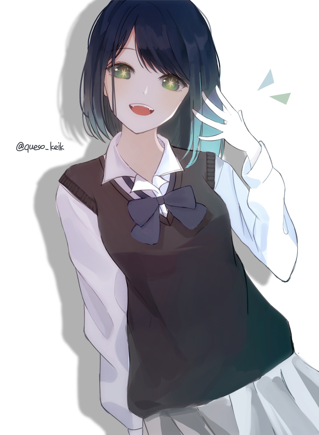 [oshi_no_ko], kurokawa_akane, queso_keik, seifuku, sweater