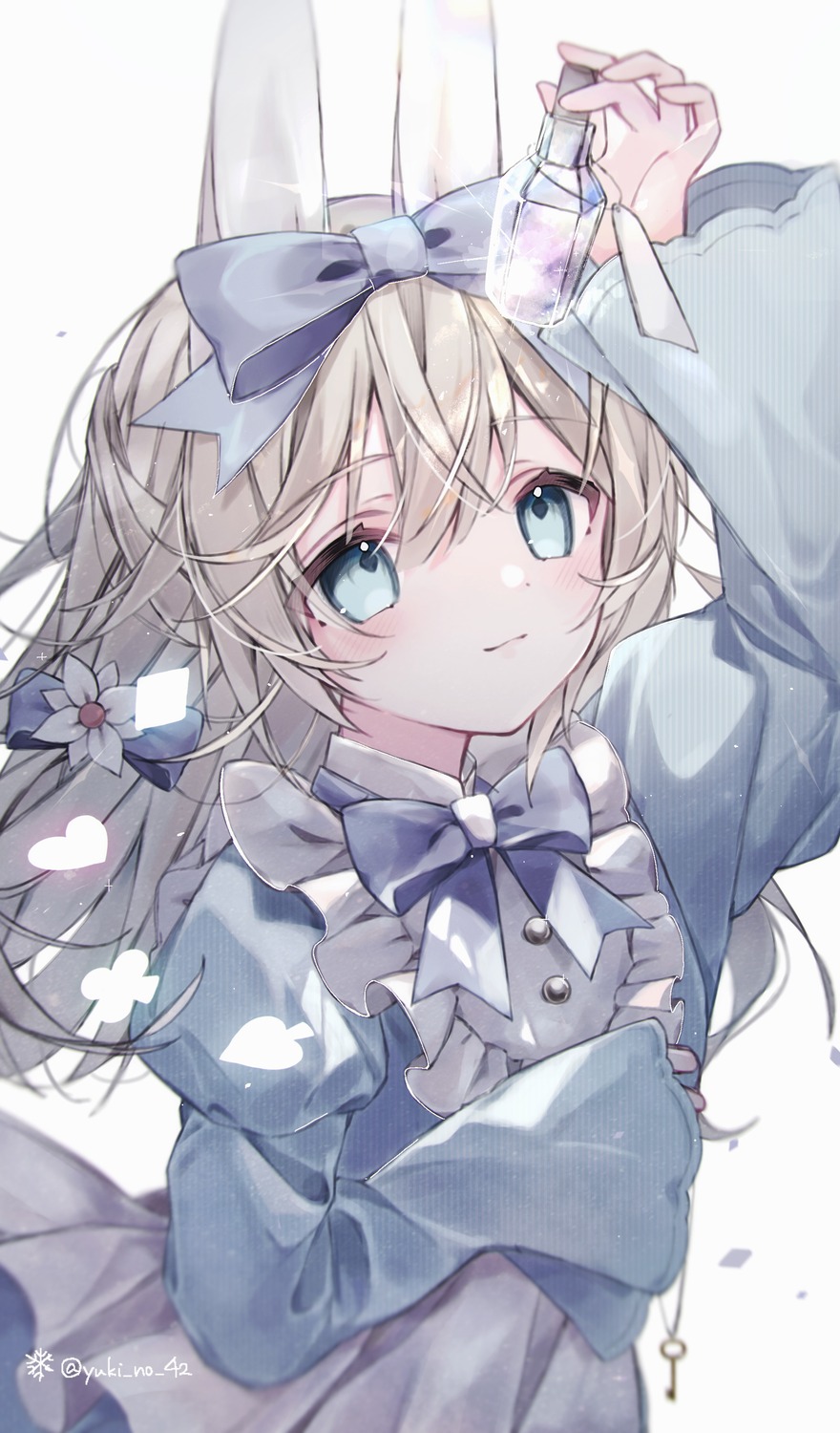 animal_ears, bunny_ears, dress, yuki_no_42