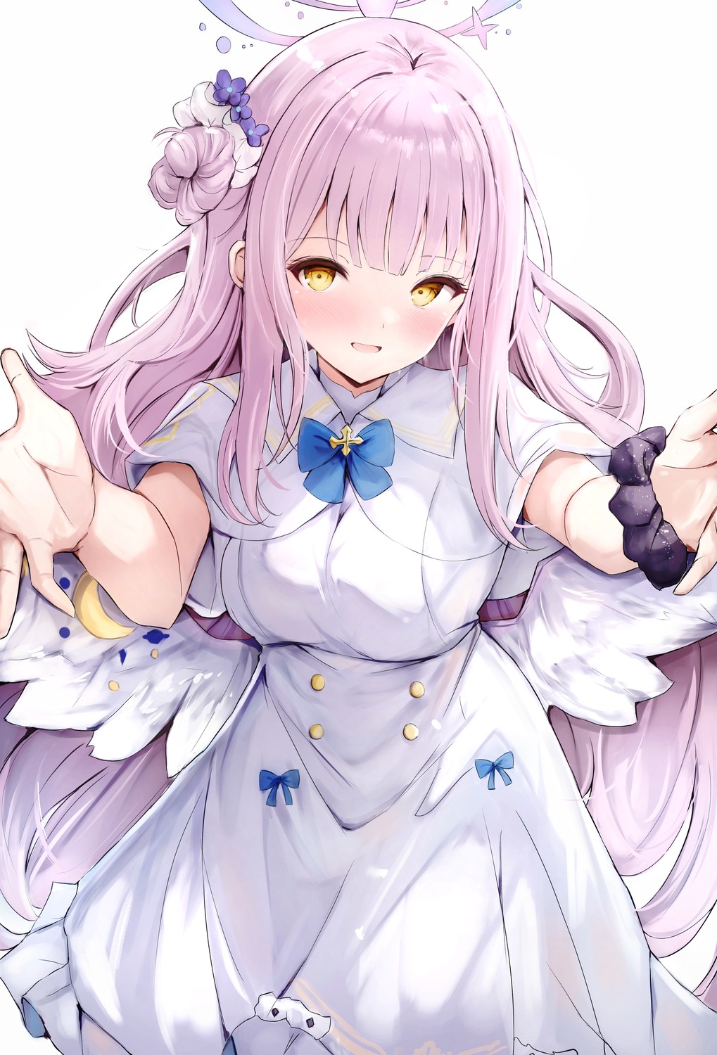 angel, blue_archive, dress, littlehobby, misono_mika, wings