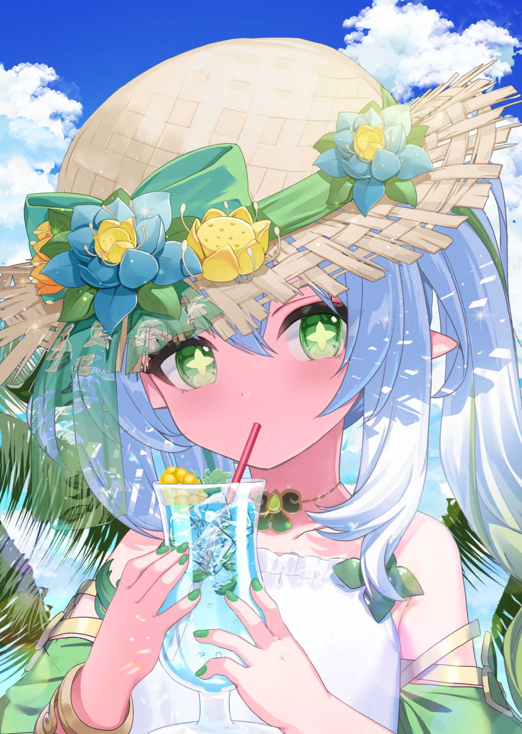 genshin_impact, nahida, niyori, pointy_ears
