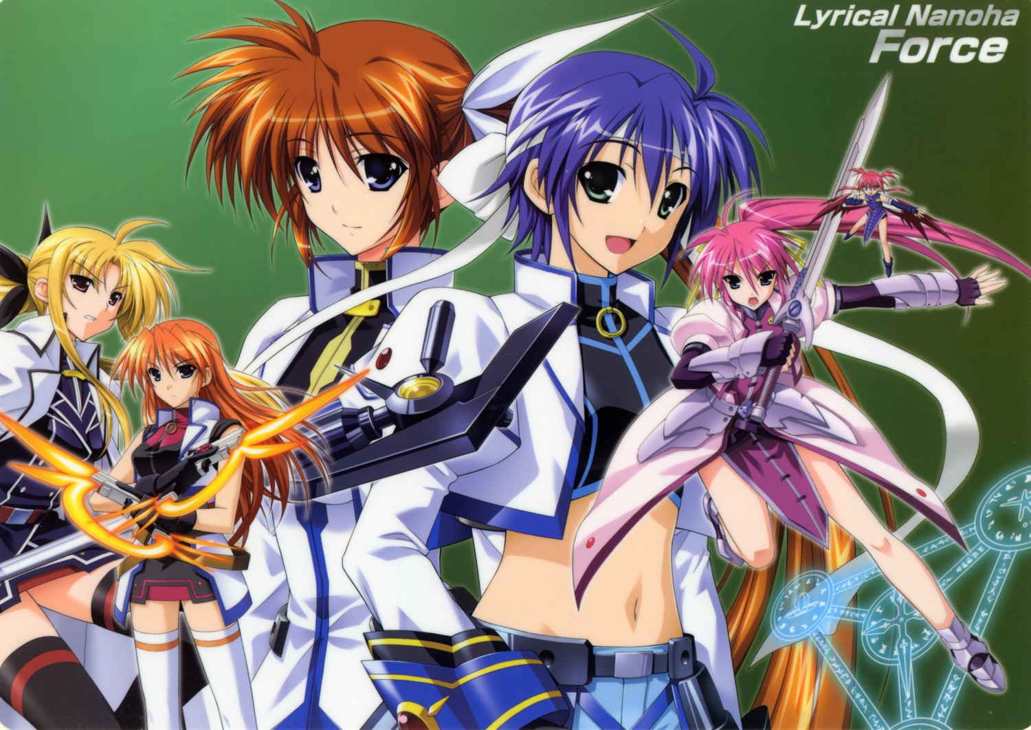 agito, fate_testarossa, higa_yukari, mahou_senki_lyrical_nanoha_force, mahou_shoujo_lyrical_nanoha, signum, subaru_nakajima, takamachi_nanoha